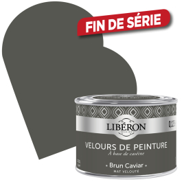 Peinture Velours de Peinture brun caviar mate 0,125 L LIBERON