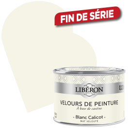 Peinture Velours de Peinture blanc calicot mate 0,125 L LIBERON