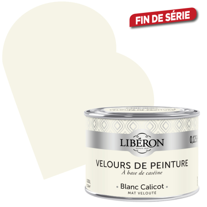 Peinture Velours de Peinture blanc calicot mate 0,125 L LIBERON