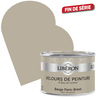 Peinture Velours de Peinture beige Paris Brest mate 0,125 L LIBERON