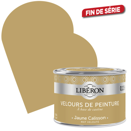 Peinture Velours de Peinture jaune calisson mate 0,125 L LIBERON