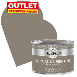 Peinture Velours de Peinture gris souris mate 0,125 L LIBERON