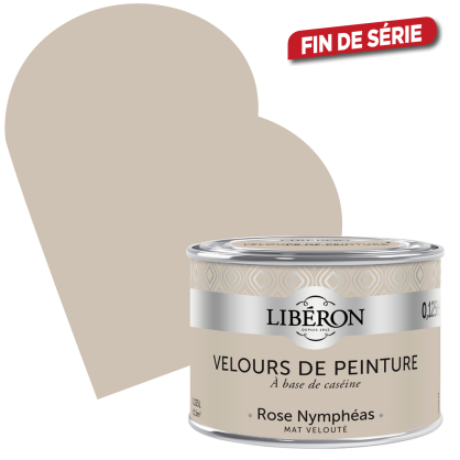 Peinture Velours de Peinture rose nymphéas mate 0,125 L LIBERON