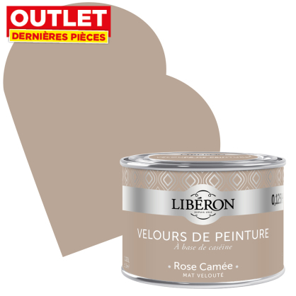 Peinture Velours de Peinture rose camée mate 0,125 L LIBERON