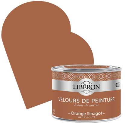 Peinture Velours de Peinture orange sinagot mate 0,125 L LIBERON