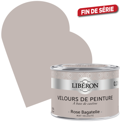 Peinture Velours de Peinture rose bagatelle mate 0,125 L LIBERON