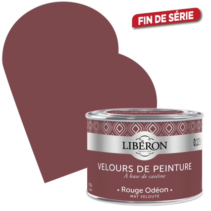 Peinture Velours de Peinture rouge odéon mate 0,125 L LIBERON