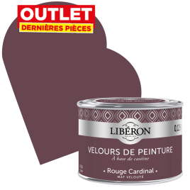 Peinture Velours de Peinture rouge cardinal mate 0,125 L LIBERON