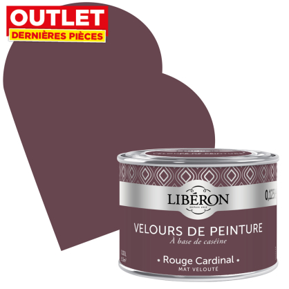 Peinture Velours de Peinture rouge cardinal mate 0,125 L LIBERON