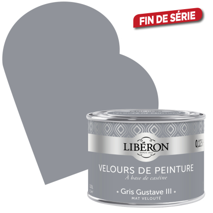 Peinture Velours de Peinture gris Gustave III mate 0,125 L LIBERON