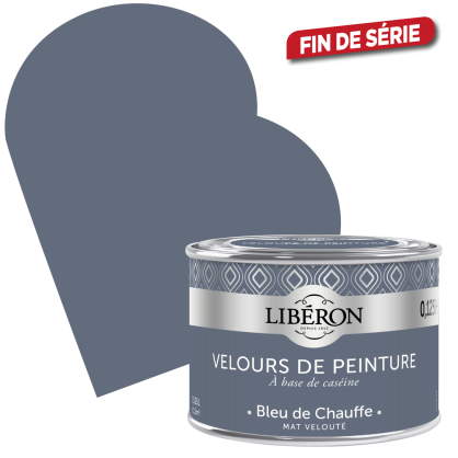 Peinture Velours de Peinture bleu de chauffe mate 0,125 L LIBERON