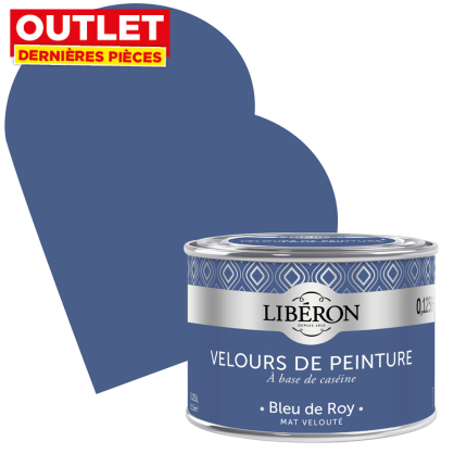 Peinture Velours de Peinture bleu de roy mate 0,125 L LIBERON