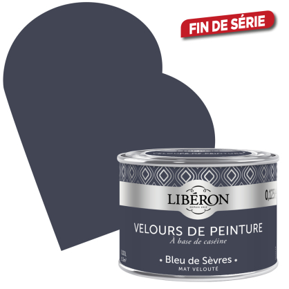 Peinture Velours de Peinture bleu de Sèvres mate 0,125 L LIBERON