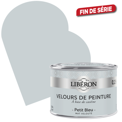 Peinture Velours de Peinture petit bleu mate 0,125 L LIBERON