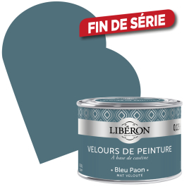 Peinture Velours de Peinture bleu paon mate 0,125 L LIBERON