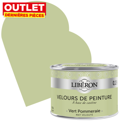 Peinture Velours de Peinture vert pommeraie mate 0,125 L LIBERON