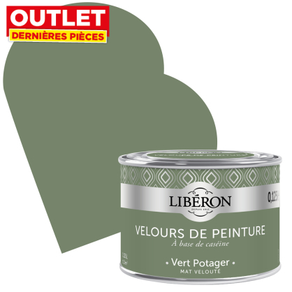 Peinture Velours de Peinture vert potager mate 0,125 L LIBERON