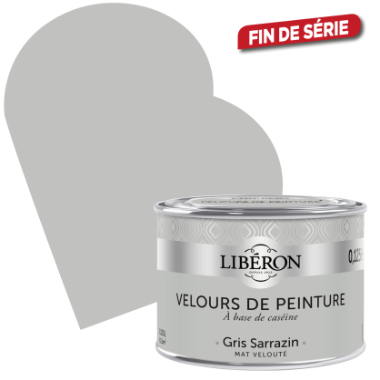 Peinture Velours de Peinture gris sarrazin mate 0,125 L LIBERON