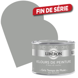 Peinture Velours de Peinture gris temps de pluie mate 0,125 L LIBERON