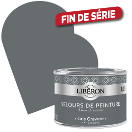 Peinture Velours de Peinture gris gravure mate 0,125 L LIBERON