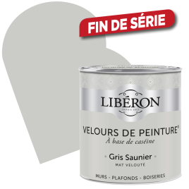 Peinture Velours de Peinture gris saunier mate 0,5 L LIBERON