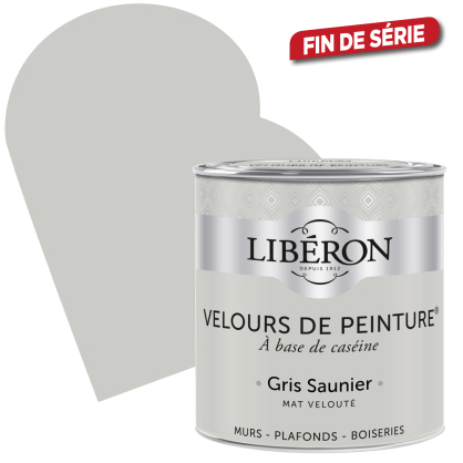 Peinture Velours de Peinture gris saunier mate 0,5 L LIBERON