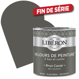 Peinture Velours de Peinture brun caviar mate 0,5 L LIBERON