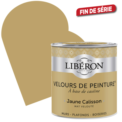 Peinture Velours de Peinture jaune calisson mate 0,5 L LIBERON