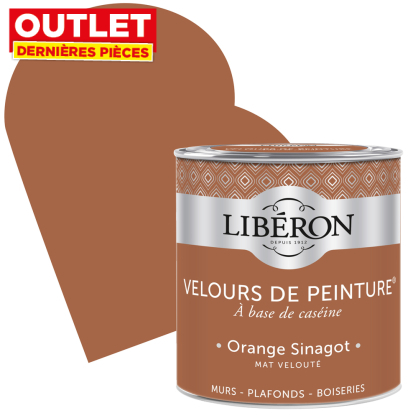 Peinture Velours de Peinture orange sinagot mate 0,5 L LIBERON