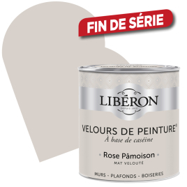 Peinture Velours de Peinture rose pamoison mate 0,5 L LIBERON