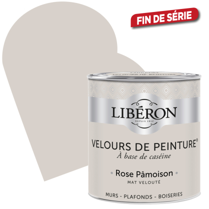 Peinture Velours de Peinture rose pamoison mate 0,5 L LIBERON