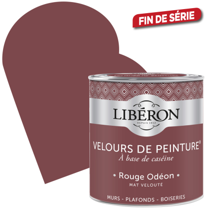 Peinture Velours de Peinture rouge odéon mate 0,5 L LIBERON