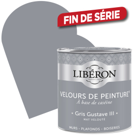 Peinture Velours de Peinture gris Gustave III mate 0,5 L LIBERON