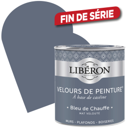 Peinture Velours de Peinture bleu de chauffe mate 0,5 L LIBERON