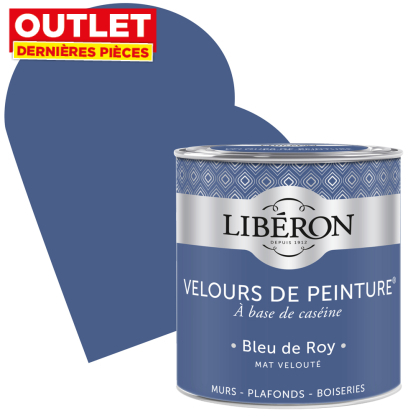 Peinture Velours de Peinture bleu de roy mate 0,5 L LIBERON