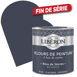 Peinture Velours de Peinture bleu de Sèvres mate 0,5 L LIBERON