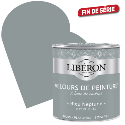 Peinture Velours de Peinture bleu Neptune mate 0,5 L LIBERON