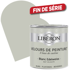 Peinture Velours de Peinture blanc edelweiss mate 0,5 L LIBERON