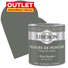 Peinture Velours de Peinture gris plomb mate 0,5 L LIBERON