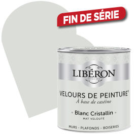 Peinture Velours de Peinture blanc cristallin mate 0,5 L LIBERON