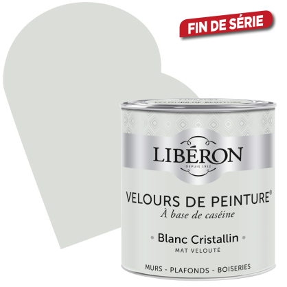 Peinture Velours de Peinture blanc cristallin mate 0,5 L LIBERON