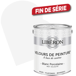 Peinture Velours de Peinture blanc porcelaine mate 2,5 L LIBERON