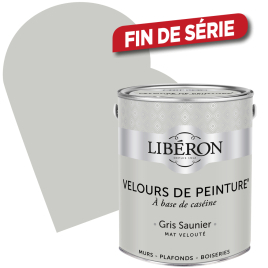 Peinture Velours de Peinture gris saunier mate 2,5 L LIBERON