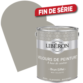 Peinture Velours de Peinture brun Eiffel mate 2,5 L LIBERON