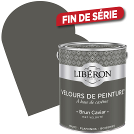 Peinture Velours de Peinture brun caviar mate 2,5 L LIBERON