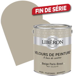 Peinture Velours de Peinture beige Paris Brest mate 2,5 L LIBERON