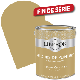 Peinture Velours de Peinture jaune calisson mate 2,5 L LIBERON