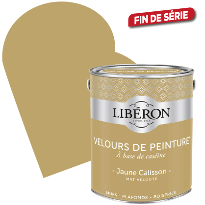 Peinture Velours de Peinture jaune calisson mate 2,5 L LIBERON