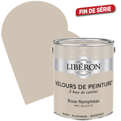 Peinture Velours de Peinture rose nymphéas mate 2,5 L LIBERON