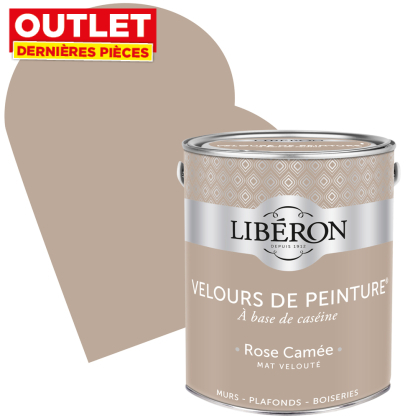 Peinture Velours de Peinture rose camée mate 2,5 L LIBERON